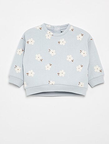 Sudadera con estampado de felpa