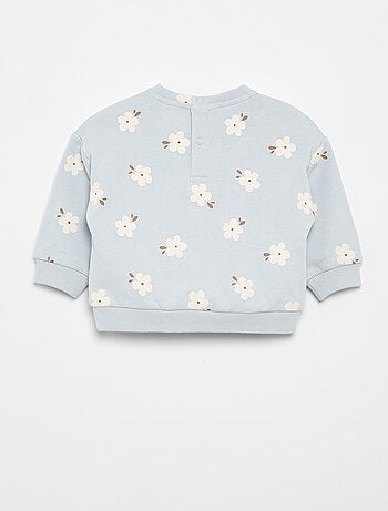 Sudadera con estampado de felpa