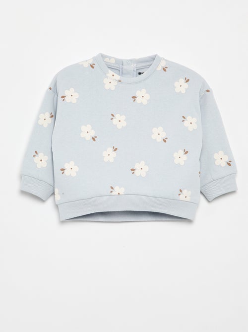 Sudadera con estampado de felpa - Kiabi Sudadera con estampado de felpa - Kiabi