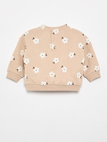 Sudadera con estampado de felpa