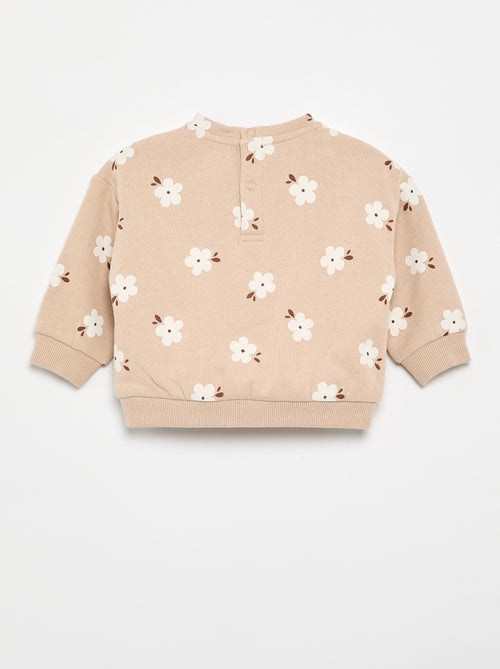 Sudadera con estampado de felpa - Kiabi Sudadera con estampado de felpa - Kiabi
