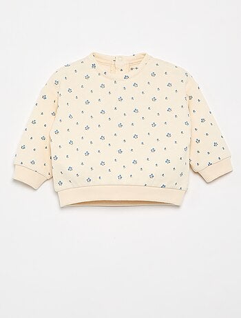 Sudadera con estampado de felpa