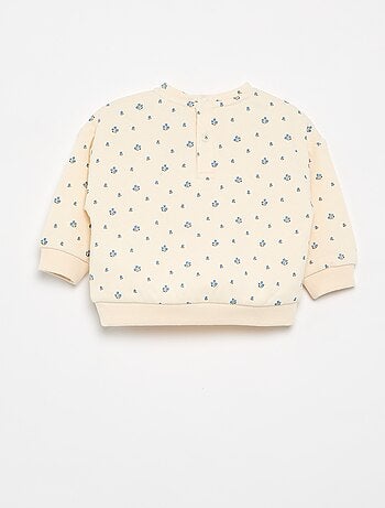 Sudadera con estampado de felpa