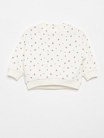 Sudadera con estampado de felpa