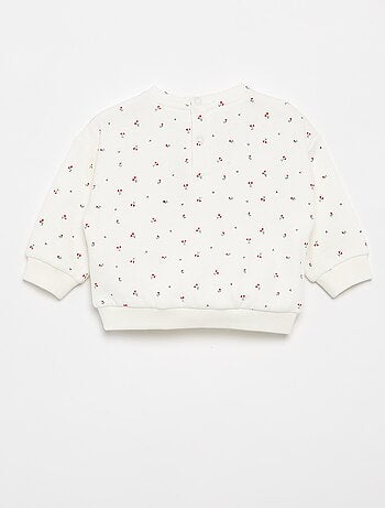Sudadera con estampado de felpa