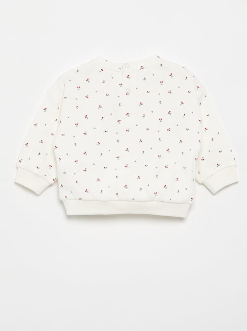 Sudadera con estampado de felpa - Kiabi Sudadera con estampado de felpa - Kiabi