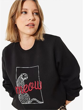 Sudadera con estampado de leopardo lucci