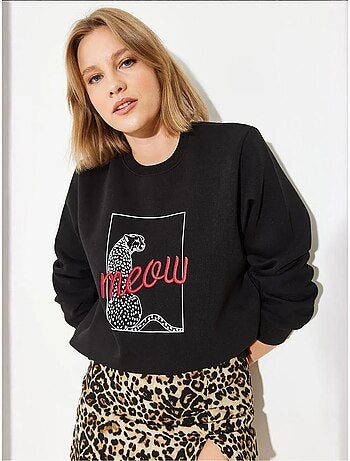 Sudadera con estampado de leopardo lucci