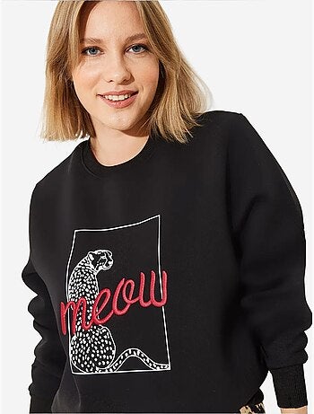 Sudadera con estampado de leopardo lucci