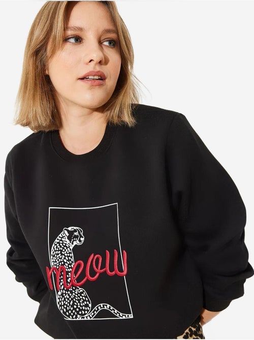 Sudadera con estampado de leopardo lucci - Kiabi