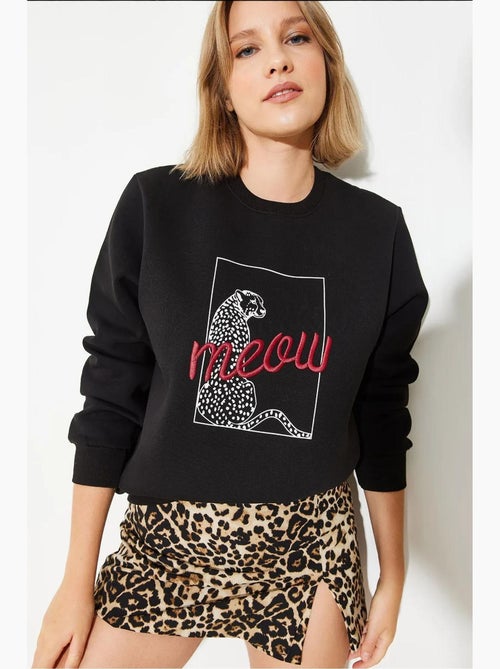 Sudadera con estampado de leopardo lucci - Kiabi