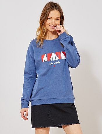 Sudadera con estampado delantero - Kiabi