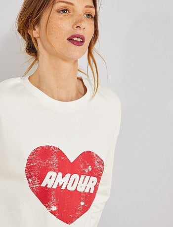 Sudadera con estampado delantero - Kiabi