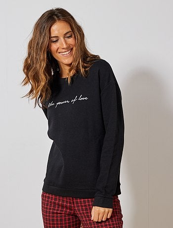 Mujer talla 34 a 48 - Sudadera con estampado delantero - Kiabi