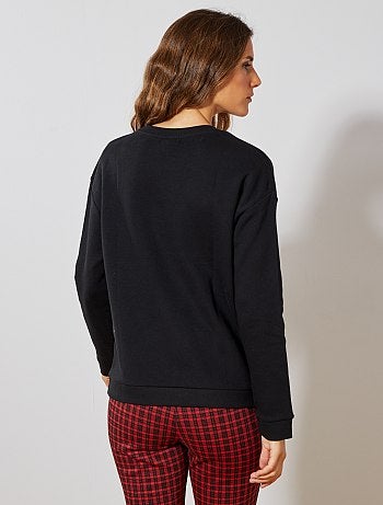 Mujer talla 34 a 48 - Sudadera con estampado delantero - Kiabi