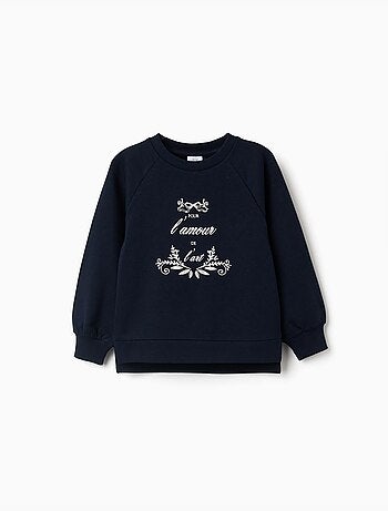 Sudadera con estampado en relieve Beaux Arts
