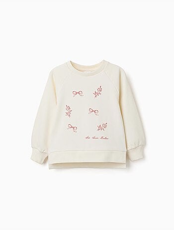 Sudadera con estampado en relieve Beaux Arts