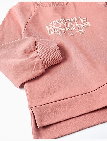 Sudadera con estampado en relieve Beaux Arts
