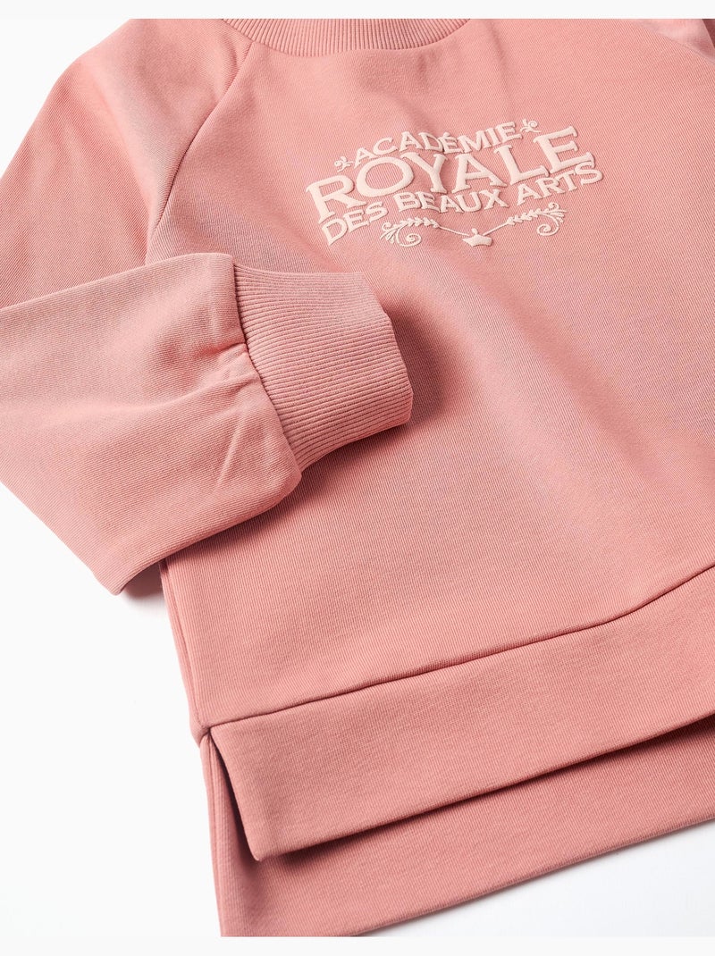 Sudadera con estampado en relieve beaux arts Rosa - Kiabi