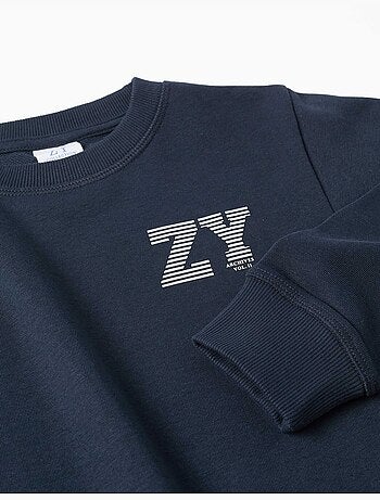 Sudadera con estampado en relieve ZY