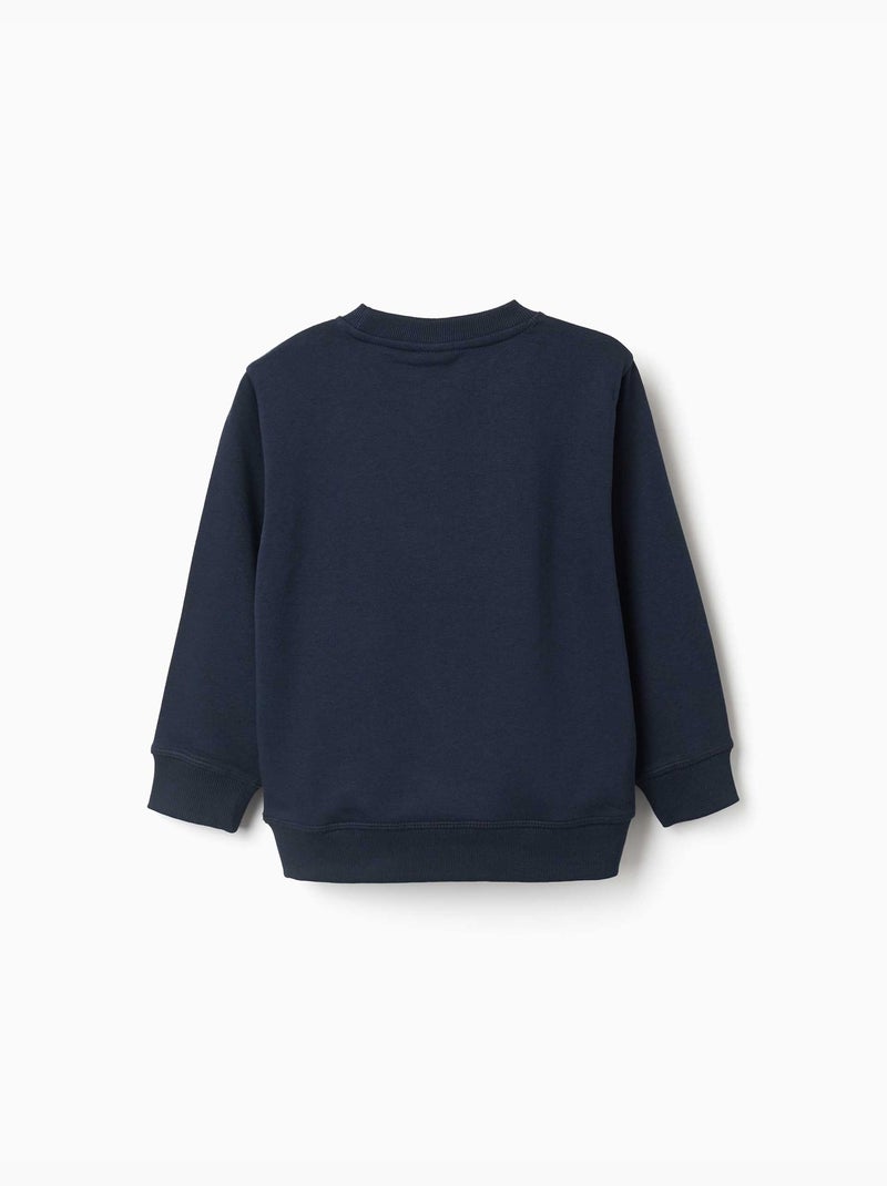 Sudadera con estampado en relieve ZY Azul oscuro - Kiabi