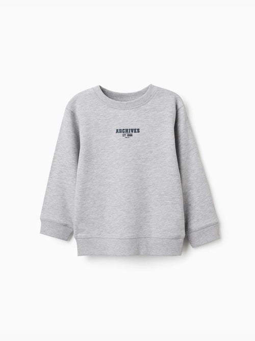 Sudadera con estampado en relieve ZY - Kiabi Sudadera con estampado en relieve ZY - Kiabi
