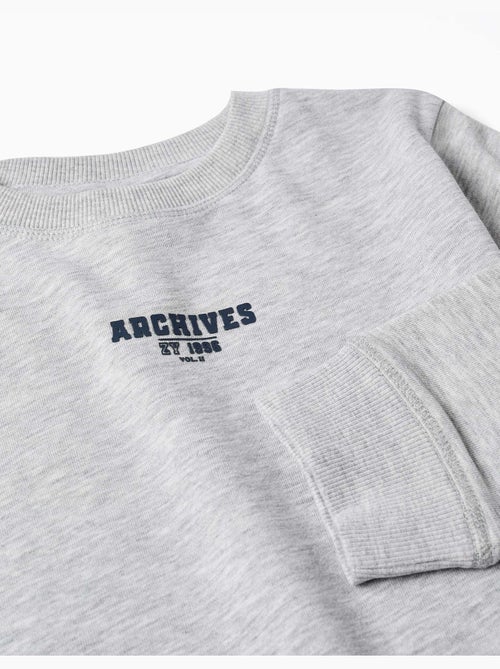 Sudadera con estampado en relieve ZY - Kiabi Sudadera con estampado en relieve ZY - Kiabi