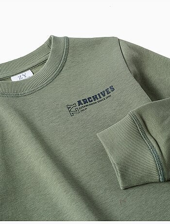 Sudadera con estampado en relieve ZY