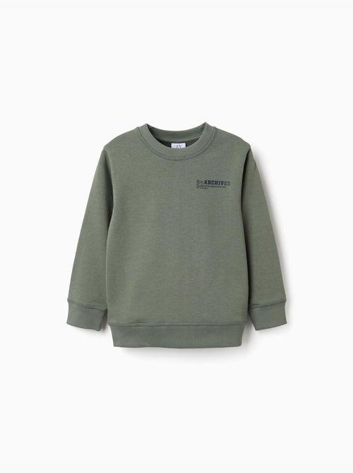 Sudadera con estampado en relieve ZY - Kiabi Sudadera con estampado en relieve ZY - Kiabi