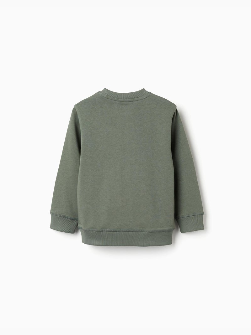 Sudadera con estampado en relieve ZY Verde oscuro - Kiabi