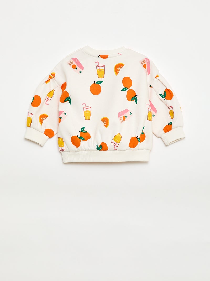 Sudadera con estampado fantasía - Grafik Edition Blanco - Kiabi