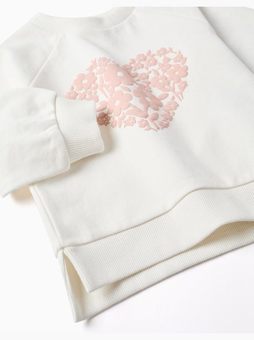 Sudadera con estampado floral en relieve - Kiabi Sudadera con estampado floral en relieve - Kiabi