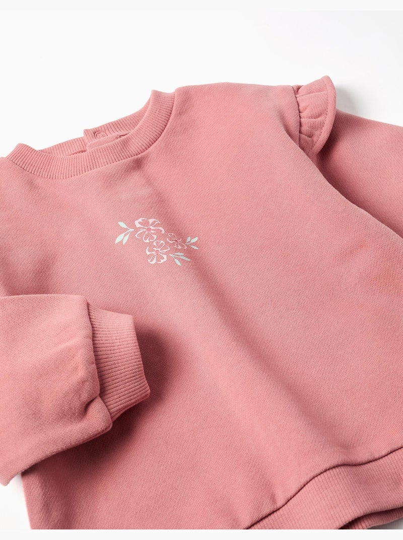 Sudadera con estampado floral + pantalones Rosa - Kiabi