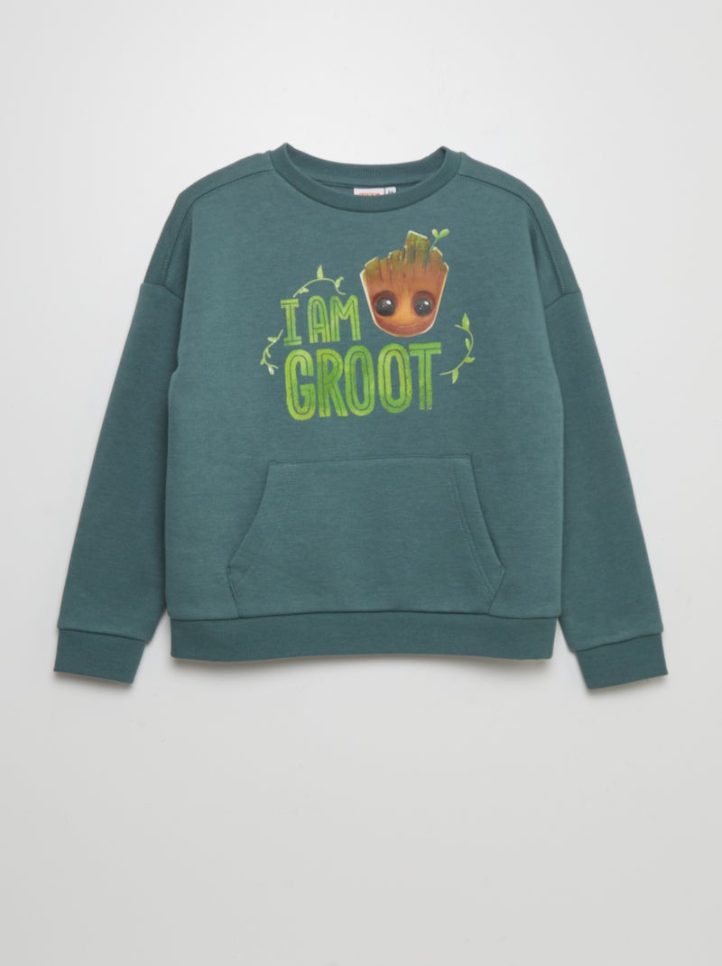 Sudadera con estampado 'Groot' 'Marvel' VERDE - Kiabi