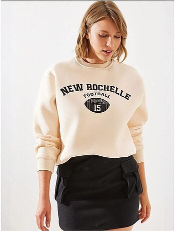 Sudadera con estampado rochelle de polar de triple hilo mbhs lucci