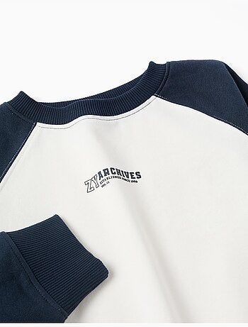 Sudadera con estampado ZY en el pecho