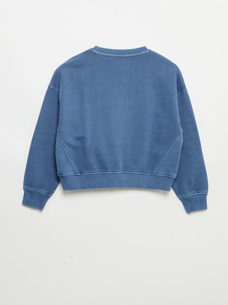 Sudadera con estrellas de strass Azul - Kiabi