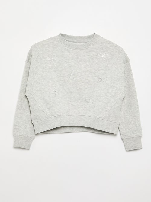 Sudadera con estrellas de strass - Kiabi