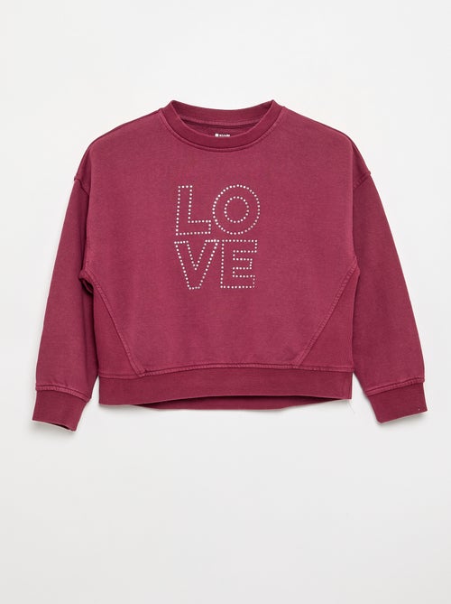 Sudadera con estrellas de strass - Kiabi