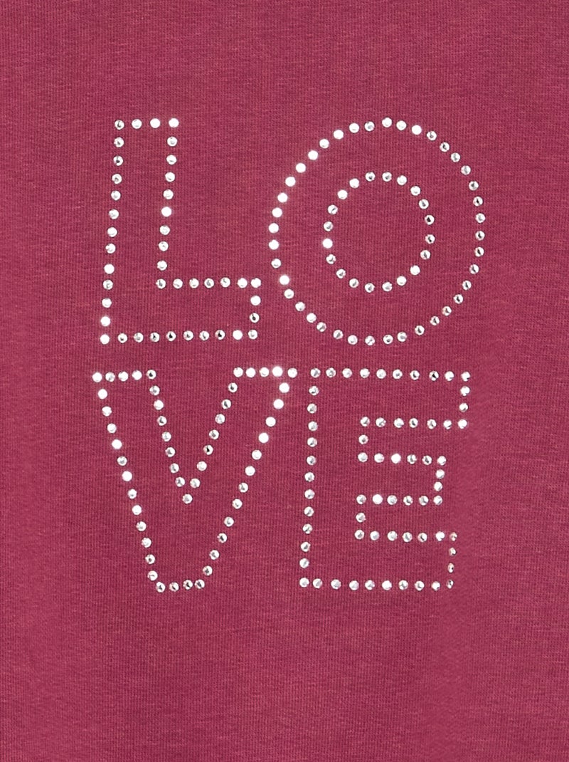 Sudadera con estrellas de strass Purpura - Kiabi