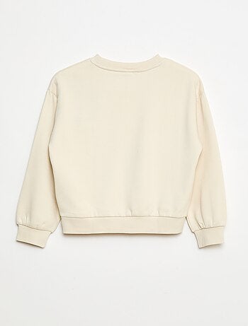 Sudadera con lazo de raso