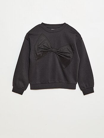 Sudadera con lazo de raso