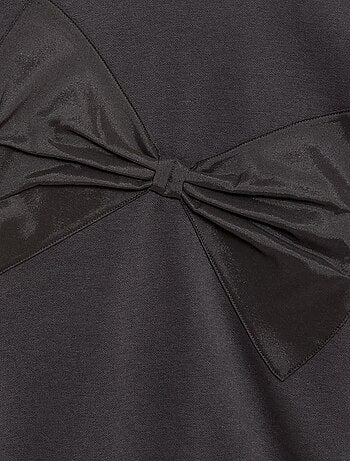 Sudadera con lazo de raso