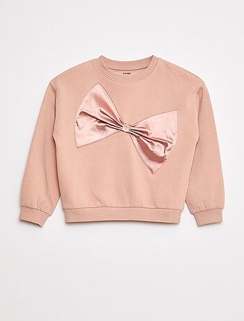 Sudadera con lazo de raso