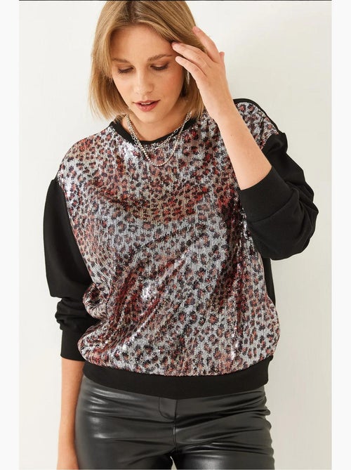 Sudadera con lentejuelas lucci - Kiabi