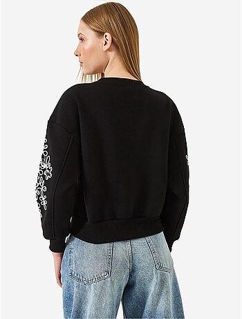Sudadera con mangas bordadas lucci