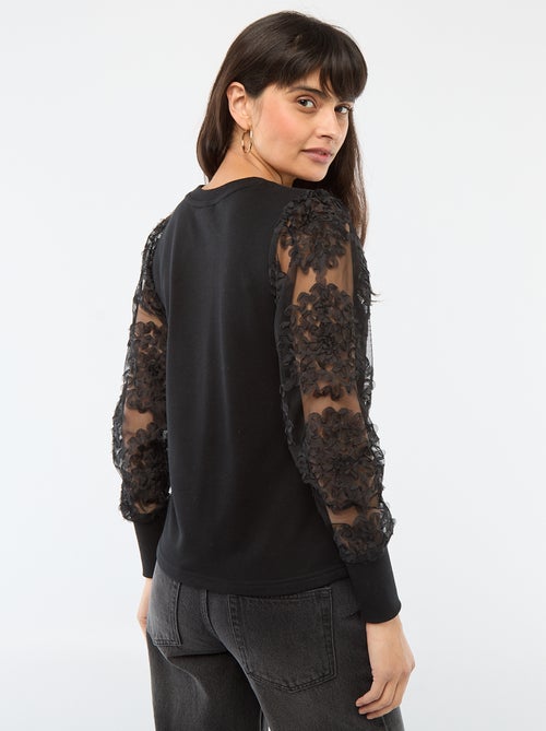 Sudadera con mangas caladas 'JDY' - Kiabi