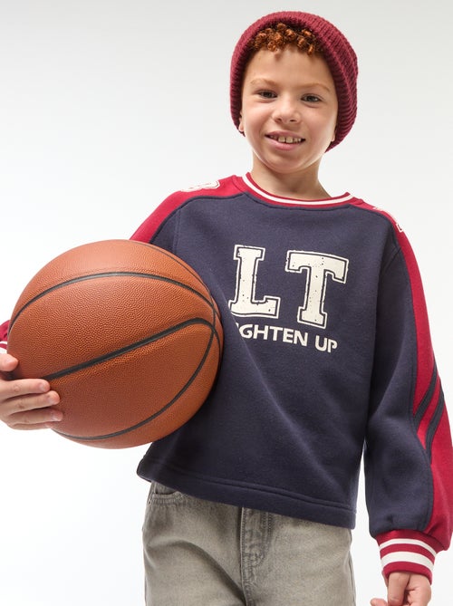 Sudadera con motivo bicolor - Kiabi