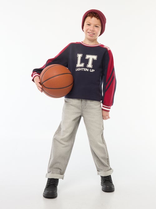 Sudadera con motivo bicolor - Kiabi