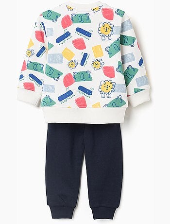 Sudadera con motivo + pantalón de chándal
